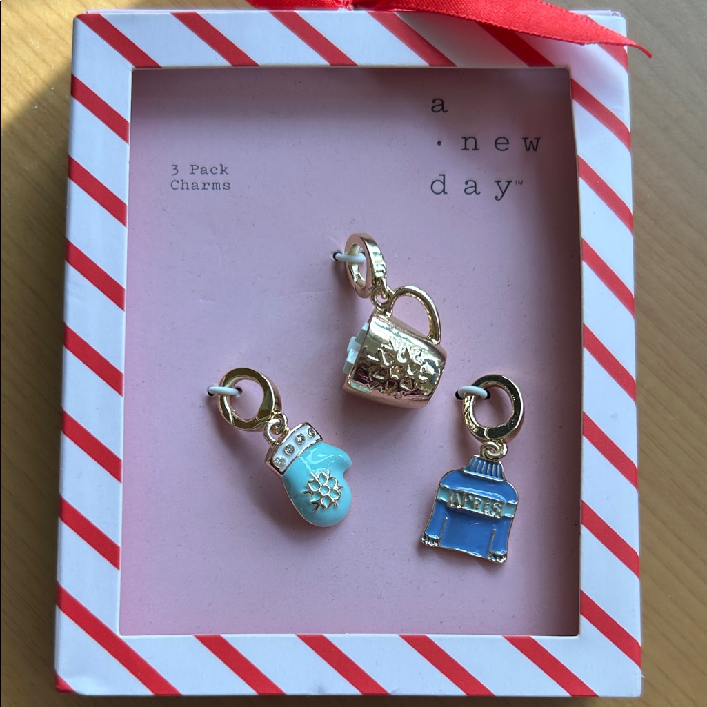 A New Day Gold Charms Set